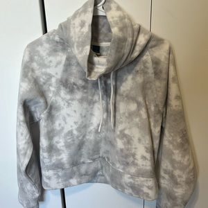 Old Navy tie dye, cowl neck, fleece sweater